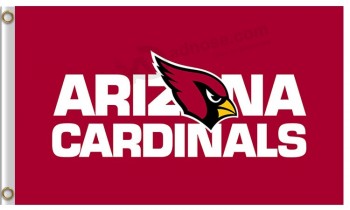 Wholesale high-end NFL Arizona Cardinals 3'x5' polyester flag big name small logo