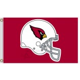 Großhandel hoch-End nfl arizona kardinals 3'x5 'polyester flagge helm upwarp