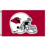 Großhandel hoch-Ende nfl Arizona Kardinäle 3'x5 'Polyester Flagge Helm flach