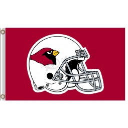 Großhandel hoch-Ende nfl Arizona Kardinäle 3'x5 'Polyester Flagge Helm flach