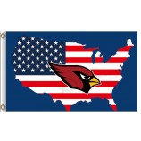 Großhandel hoch-Ende nfl Arizona Kardinäle 3'x5 'Polyester Flagge uns Karte
