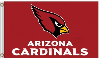 NFL Arizona Cardinals 3'x5' polyester flag logo with name