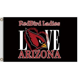 Nfl Arizona Kardinäle 3'x5 'Polyester Flagge Redbird Dame