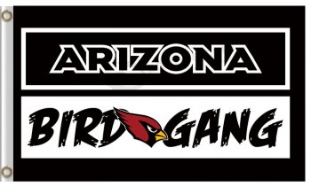 Nfl arizona cardinals drapeau polyester 3'x5 'arizona gang d'oiseaux