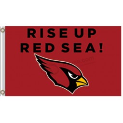 Nfl arizona kardinäle 3'x5 'polyester flagge steigen rotmeer