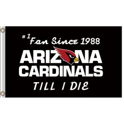 Nfl arizona cardinals 3'x5 'polyester flagge fan da 1988