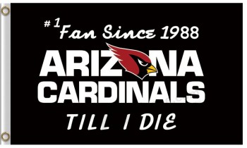 Nfl arizona cardinals Fan de drapeau en polyester 3'x5 'depuis 1988