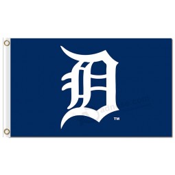 Wholesale high-end MLB Detroit Tigers 3'x5' polyester flags white capital B