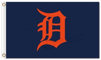 Wholesale high-end MLB Detroit Tigers 3'x5' polyester flags Red capital B