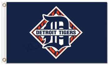 Groothandel hoog-Einde mlb detroit tigers 3'x5 'polyester vlaggen logo b