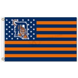 Großhandel hoch-Ende MLB Detroit Tiger 3'x5 'Polyester Fahnen Sterne Streifen