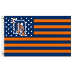Wholesale high-end  MLB Detroit Tigers 3'x5' polyester flags stars stripes