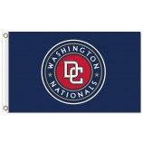 Großhandel billig mlb washington staatsangehörige 3'x5 'polyester fahnen runden logo dc