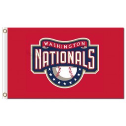 Wholesale cheap MLB Washington Nationals 3'x5' polyester flags baseball