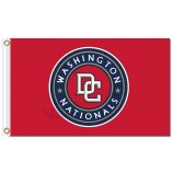 Großhandel billig mlb washington staatsangehörige 3'x5 'polyester fahnen runden logo dc