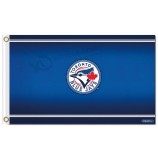 Großhandel billig mlb toronto blue jays 3'x5 'polyester fahnen kleine logo