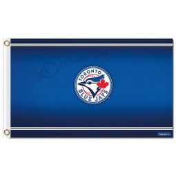 Großhandel billig mlb toronto blue jays 3'x5 'polyester fahnen kleine logo