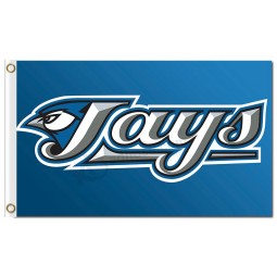 Mlb toronto blue jays 3'x5 'bandeiras de poliéster palavra jays para venda sob encomenda