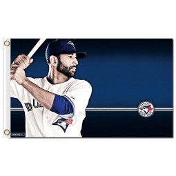 Mlb toronto blue jays 3'x5 'bandeiras de poliéster memeber para venda sob encomenda