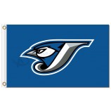 Mlb toronto blue jays 3'x5 'polyester fahnen blau vogel für benutzerdefinierte verkauf