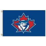 Mlb toronto blue jays 3'x5 'polyester fahnen großes blatt für benutzerdefinierte verkauf