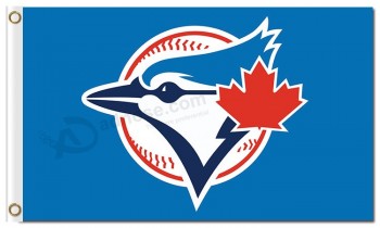 Mlb toronto blue jays 3'x5'涤纶旗帜标志，可定制销售