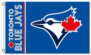 Mlb toronto blue jays 3'x5 'banderas de poliéster para la venta personalizada