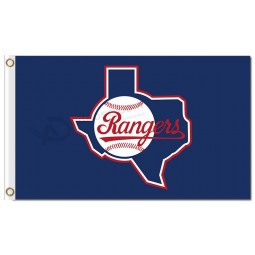 MLB Texas Rangers  3'x5' polyester flags state map for custom sale