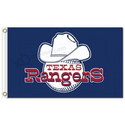 MLB Texas Ranger 3'x5 'Polyester Fahnen Hut