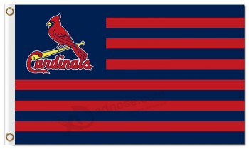 Mlb st.Louis cardinals 3'x5'涤纶旗帜条纹