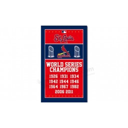 Mlb st.Louis Kardinäle 3'x5 'Polyester kennzeichnet Weltserienmeister