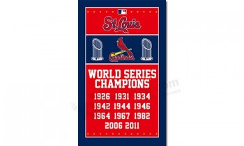 Mlb st.Louis cardinals 3'x5'聚酯旗帜世界系列赛冠军