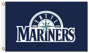 MLB Seattle Mariners 3'x5' polyester flags big mariners