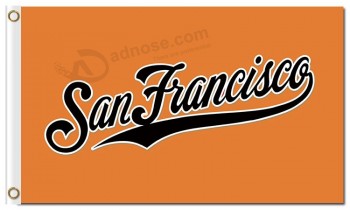 Mlb San Francisco reuzen 3'x5 'polyestervlaggen San Francisco