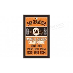 Mlb San Francisco Riesen 3'x5 'Polyester Flags World Series Champions für den Sonderverkauf