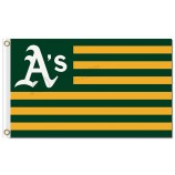 Mlb oakland Leichtathletik 3'x5 'Polyester Fahnen Streifen für den Sonderverkauf