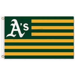 Mlb oakland Leichtathletik 3'x5 'Polyester Fahnen Streifen für den Sonderverkauf