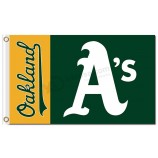 MLB Oakland Leichtathletik 3'x5 'Polyester Flaggen für den Custom Sale