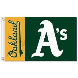 Mlb oakland athletics 3'x5 '폴 리 에스테 르 플래그 맞춤 판매