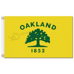 MLB Oakland Athletics 3'x5' polyester flags 1852 for custom sale