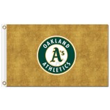 Mlb oakland Leichtathletik 3'x5 'Polyester Flaggen runden Logo für den Sonderverkauf