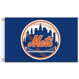 Benutzerdefinierte hoch-Ende MLB New York trifft 3'x5 'Polyesterflaggenlogo
