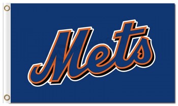 Alto personalizzato-Mets per bandiere in poliestere 3'x5 'di fine mlb new york mets