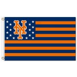 Benutzerdefinierte hoch-Ende MLB New York Mets 3'x5 'Polyester Fahnen Sterne Streifen