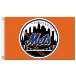 Benutzerdefinierte hoch-Ende MLB New York trifft 3'x5 'Polyesterflaggenlogo