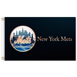 Benutzerdefinierte hoch-Ende MLB New York trifft 3'x5 'Polyesterflaggen