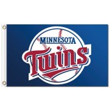 Benutzerdefinierte hoch-Ende mlb Minnesota Zwillinge 3'x5 'Polyester Flaggen großes Logo