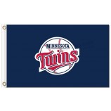 Benutzerdefinierte hoch-Ende mlb Minnesota Zwillinge 3'x5 'Polyester Flaggen Logo