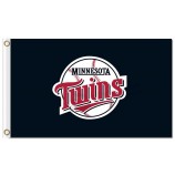 Benutzerdefinierte hoch-Ende mlb Minnesota Zwillinge 3'x5 'Polyester Flaggen Logo