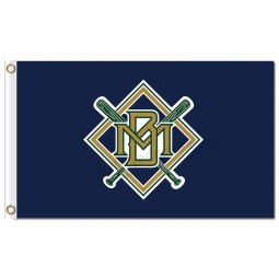 Benutzerdefinierte hoch-Ende mlb Milwaukee Brauer 3'x5 'Polyester Flaggen mb